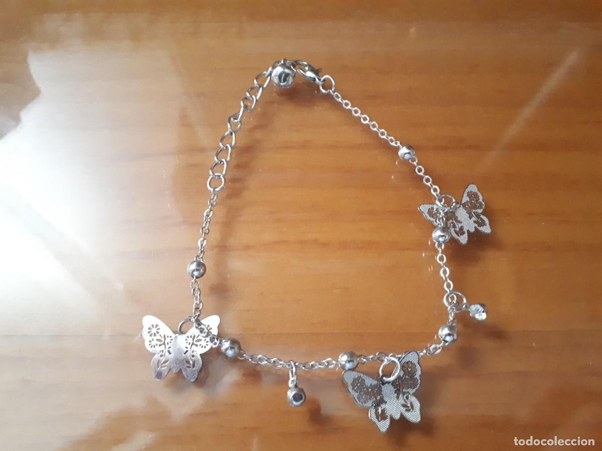Joyeria: PULSERA PLATEADA DE MARIPOSAS - VINTAGE. - Foto 3