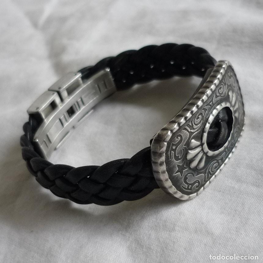 Joalharia: Pulsera de acero y cuero Viceroy