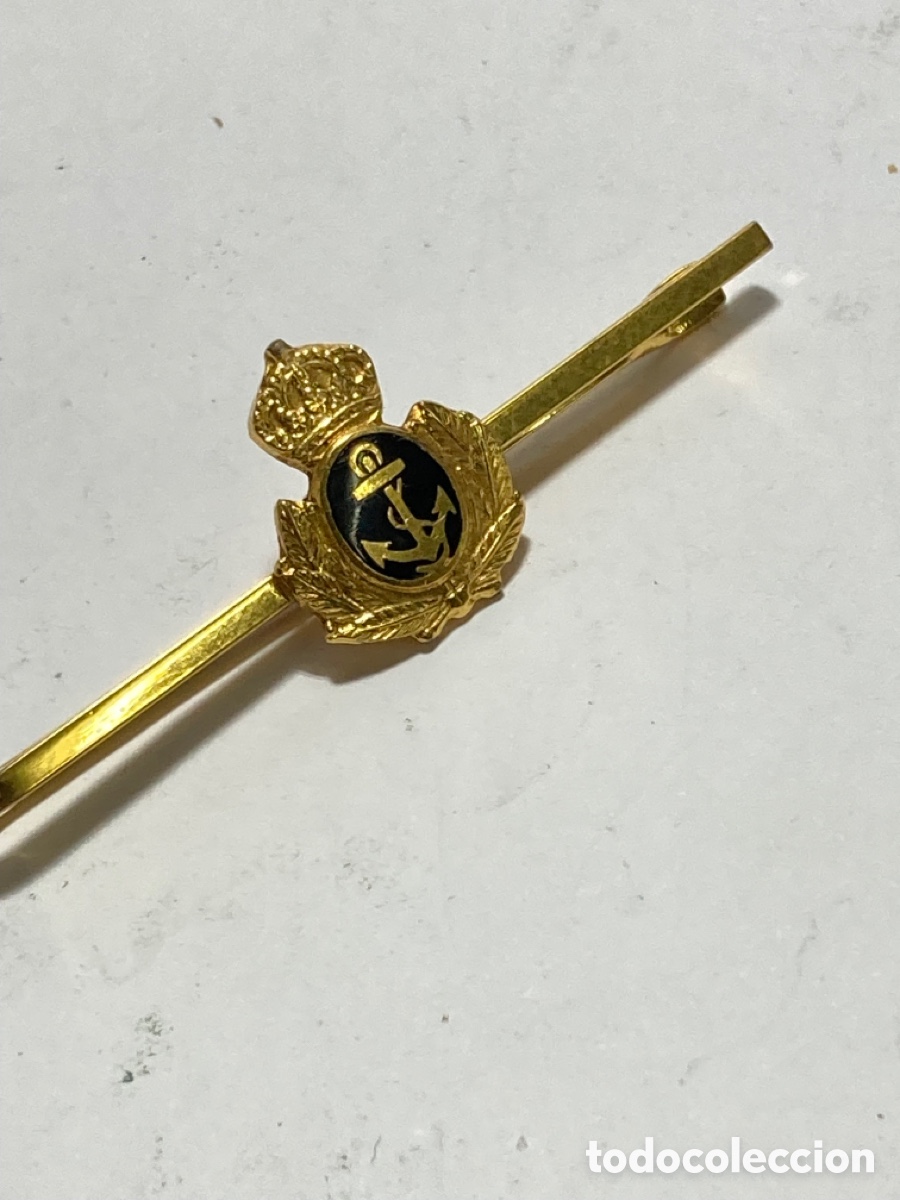 Joaillerie: Sujeta corbatas oficial de la armada antiguo