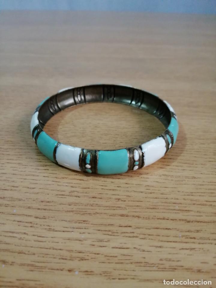 Joyeria: PULSERA MET&Aacute;LICA ESMALTADA. BRAZALETE. - Foto 3