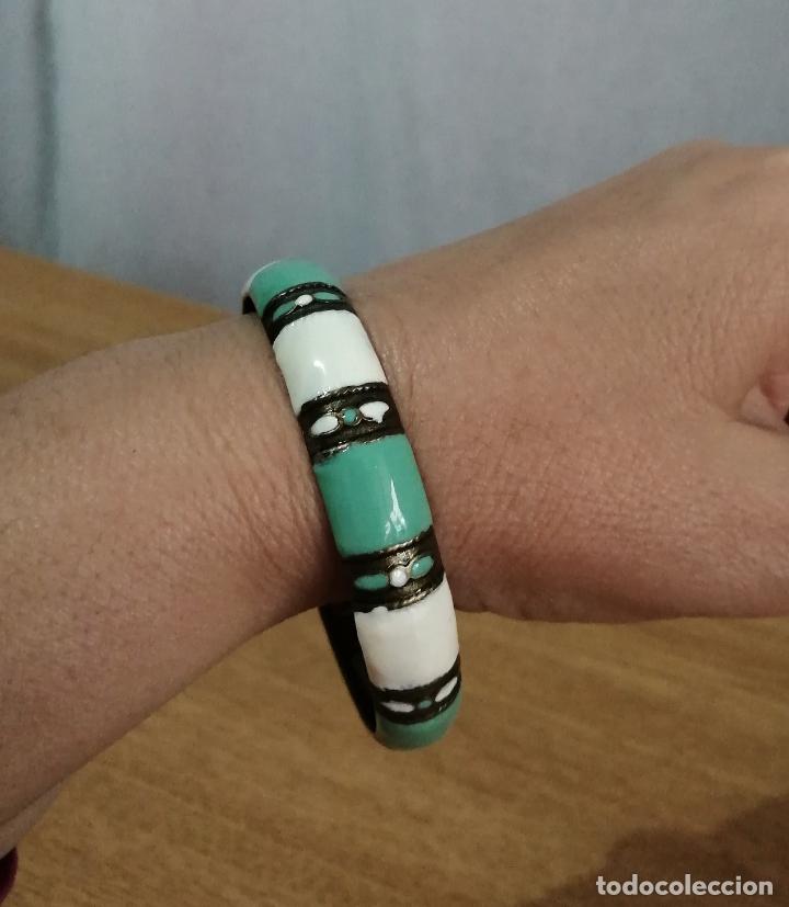 Joyeria: PULSERA MET&Aacute;LICA ESMALTADA. BRAZALETE. - Foto 5