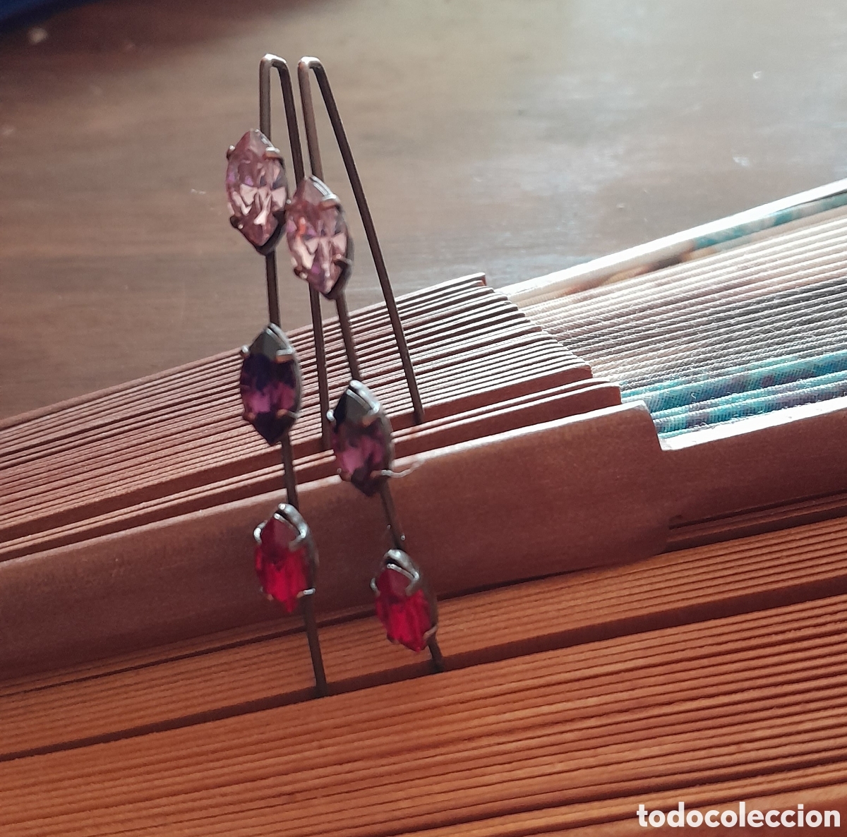 Joyeria: PENDIENTES DE DISE&Ntilde;O CON CRISTAL EN GRAPA - Foto 5