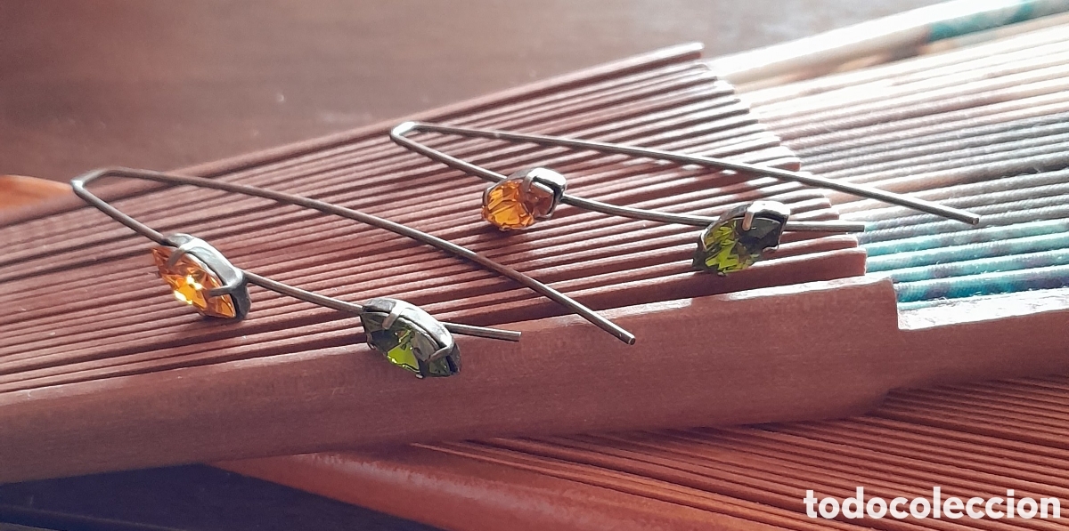 Joyeria: PENDIENTES DE DISE&Ntilde;O CON CRISTAL EN GRAPA - Foto 3