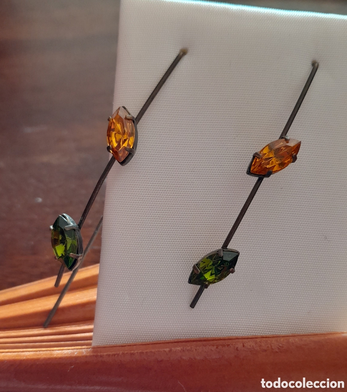 Joyeria: PENDIENTES DE DISE&Ntilde;O CON CRISTAL EN GRAPA - Foto 2