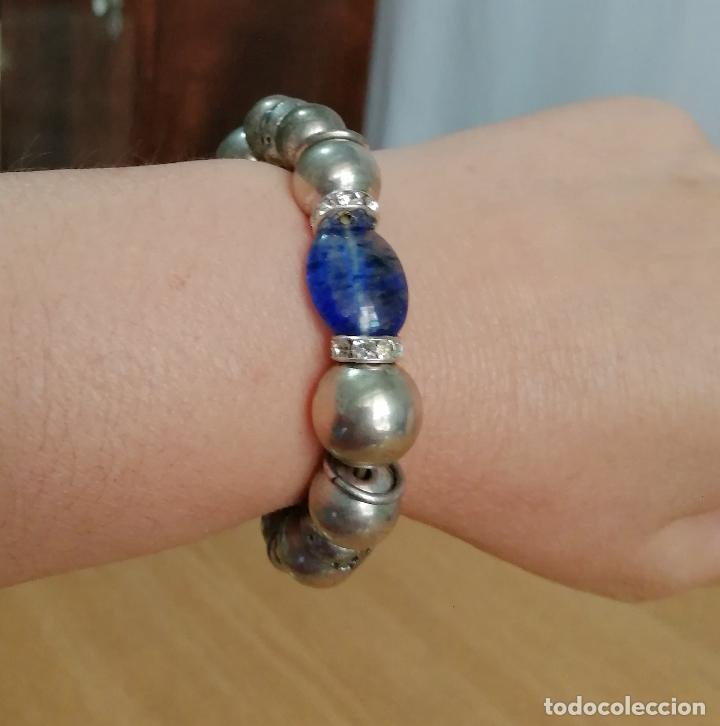 Joyeria: PULSERA METAL, PLATEADA. EL&Aacute;STICA. - Foto 4