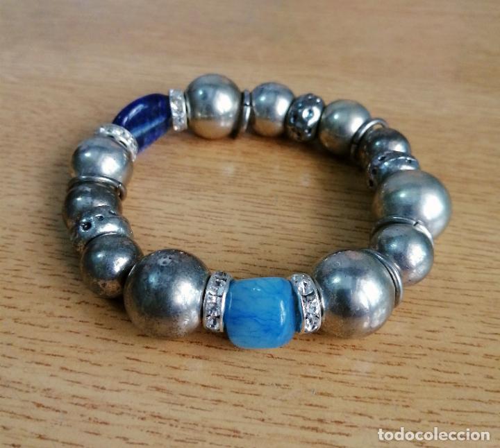 Joyeria: PULSERA METAL, PLATEADA. EL&Aacute;STICA. - Foto 1