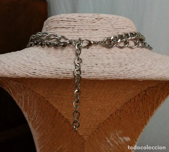 Joyeria: COLLAR CADENAS PLATEADAS Y PEDRERIA. - Foto 3