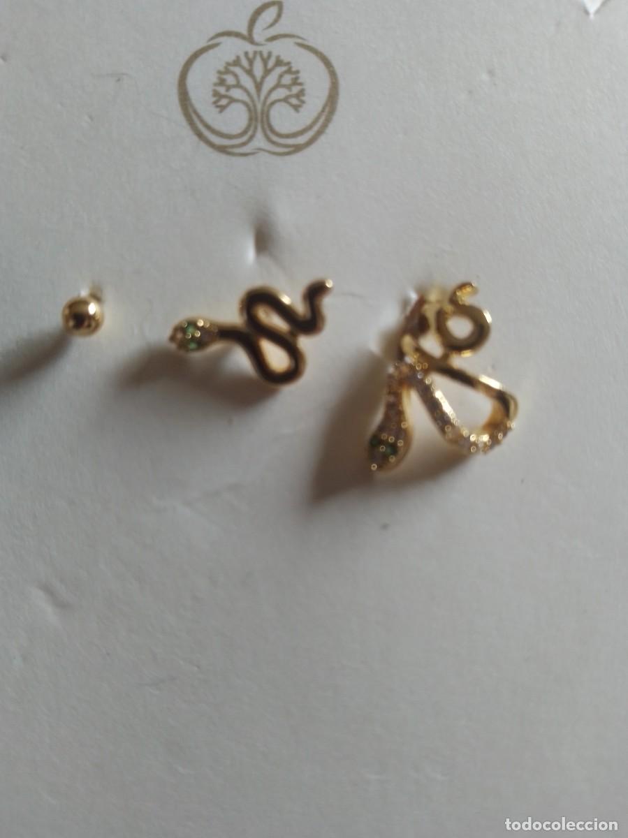 Joyeria: Pendientes chapados en oro - Foto 1