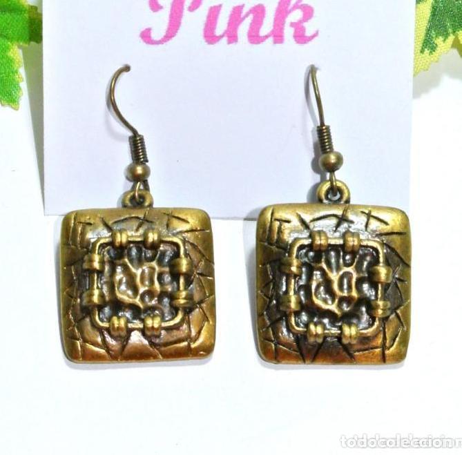 Joyeria: Pendientes color oro, a&ntilde;o 2000, Nuevos - Foto 1