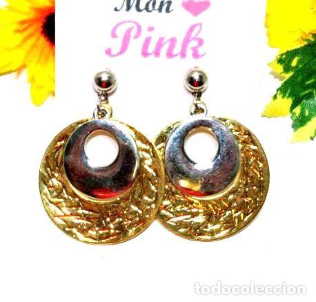 Joyeria: Pendientes color oro y plata, A&ntilde;o 2000, Nuevos - Foto 1