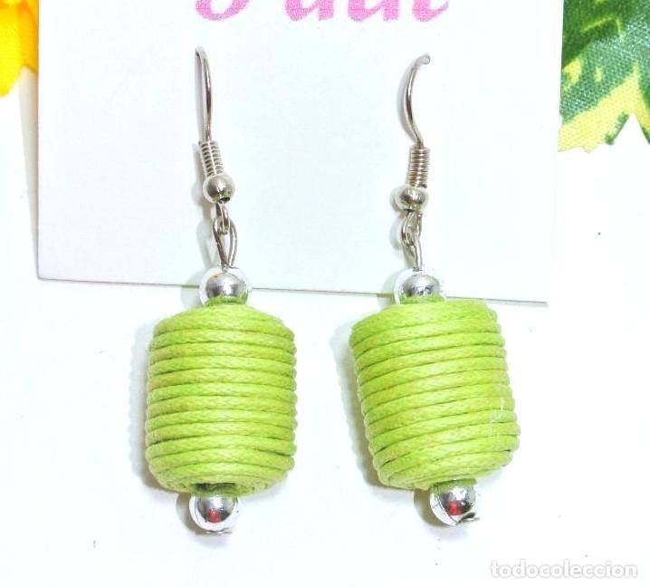 Joyeria: Pendientes color verde, A&ntilde;o 2000, Nuevos - Foto 1