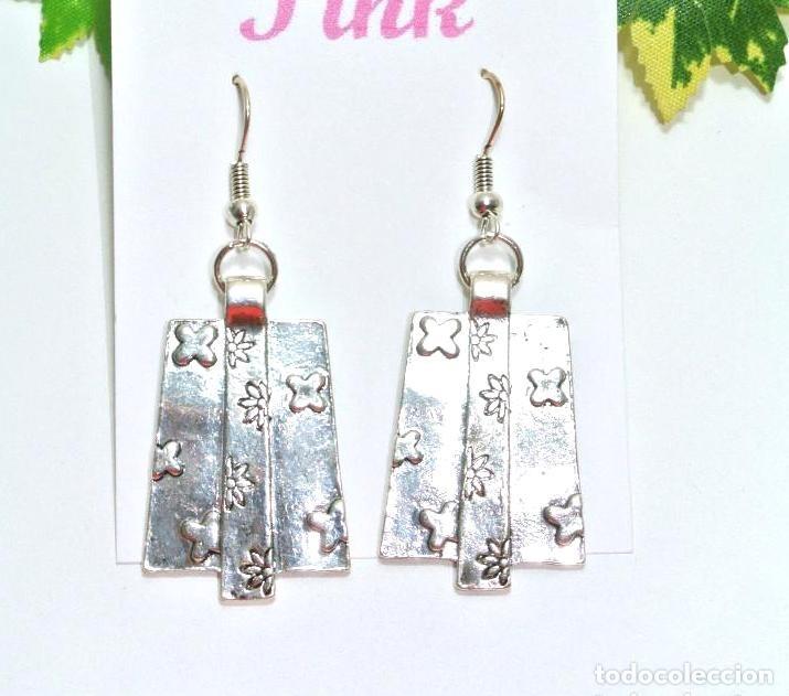 Joyeria: Pendientes color plata, A&ntilde;o 2000, Nuevos - Foto 1