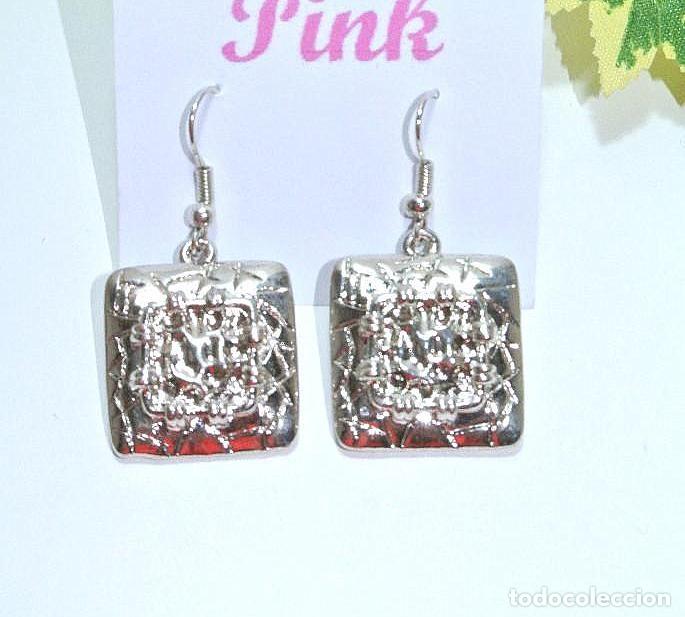 Joyeria: Pendientes color plata, A&ntilde;o 2000, Nuevos - Foto 1
