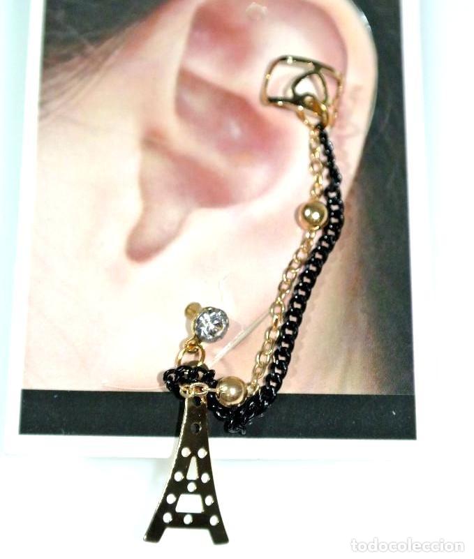 Joyeria: Pendientes con colgante de la Tore Eifffel, A&ntilde;o 2000, NUEVO - Foto 1