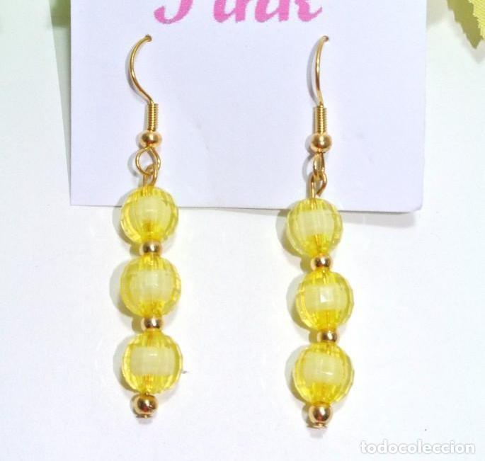 Joyeria: Pendientes color amarillo y oro, A&ntilde;o 2000, Nuevos - Foto 1