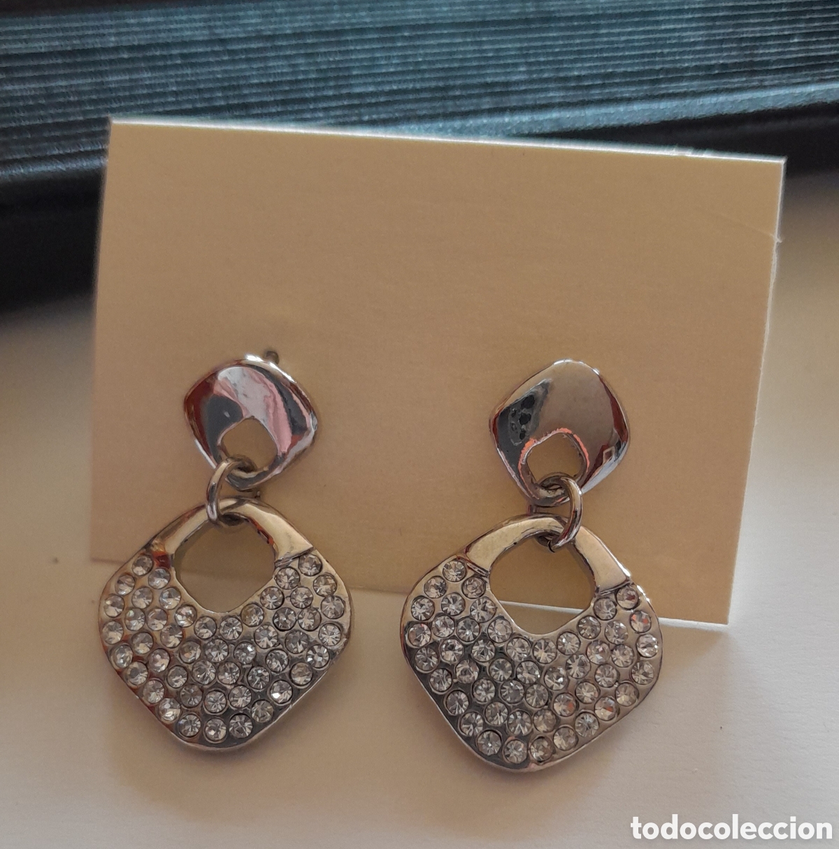 Joyeria: PENDIENTES CON CRISTALES. RODIO. PRESION - Foto 2
