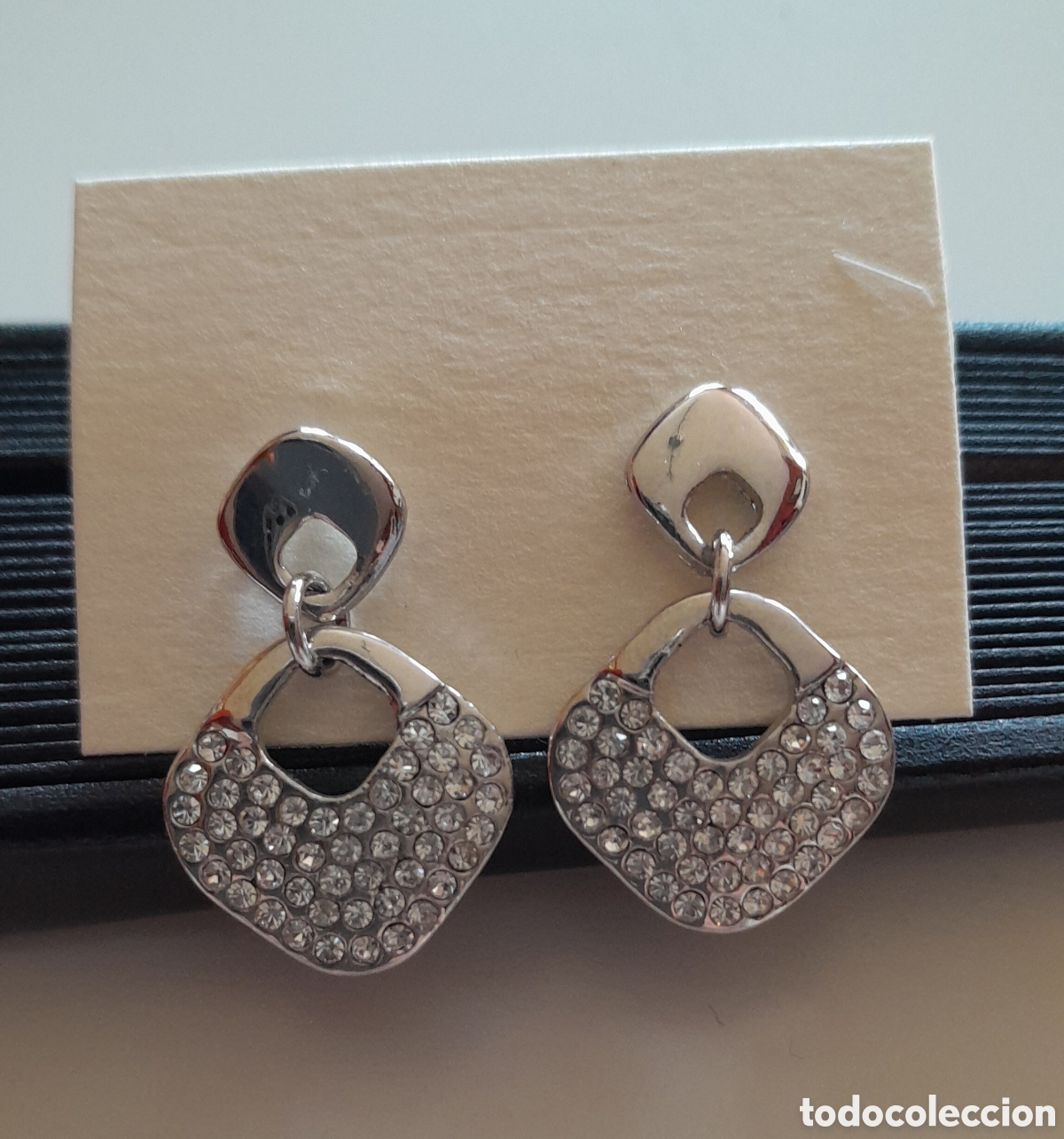 Joyeria: PENDIENTES CON CRISTALES. RODIO. PRESION - Foto 3