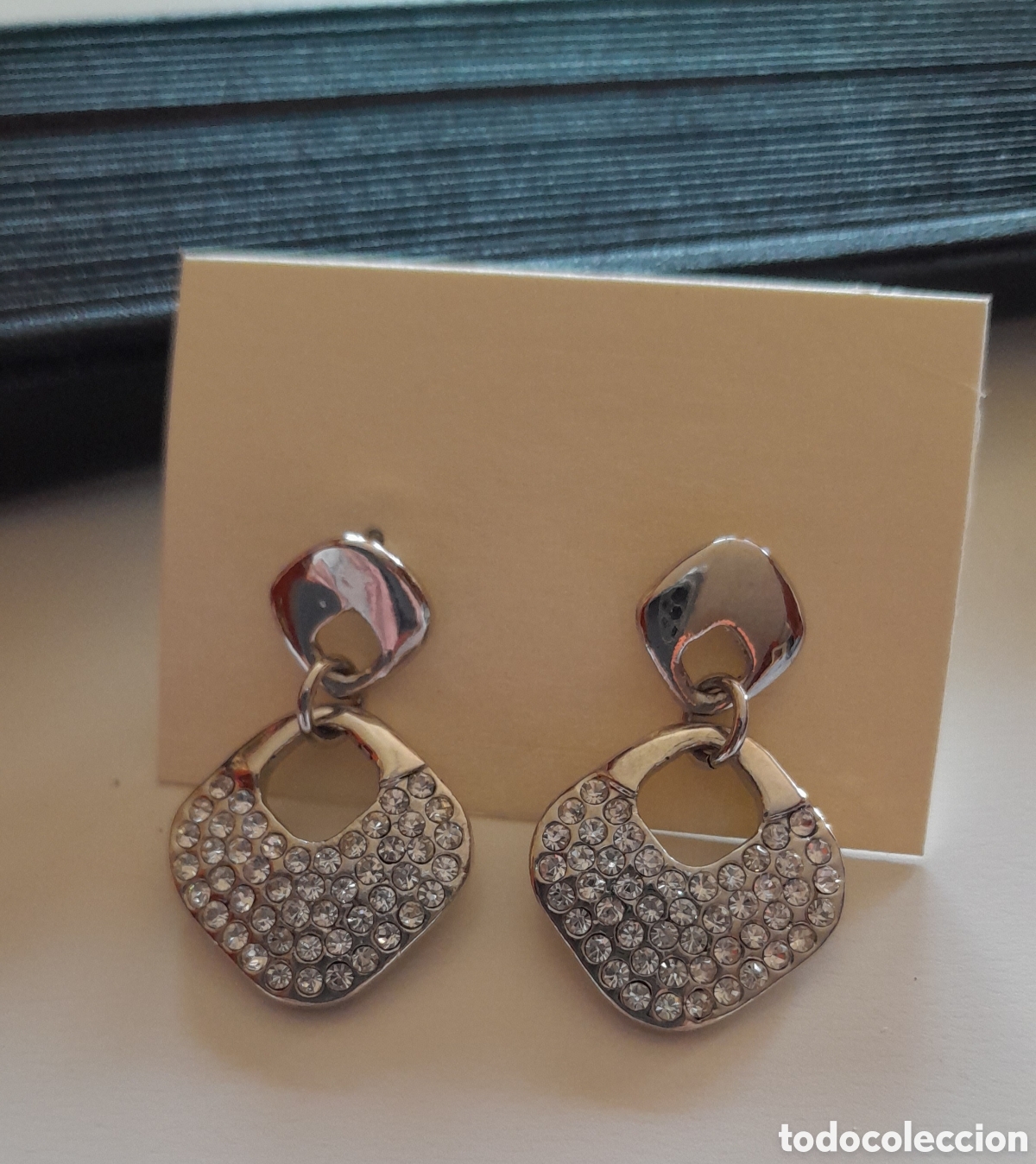 Joyeria: PENDIENTES CON CRISTALES. RODIO. PRESION - Foto 4