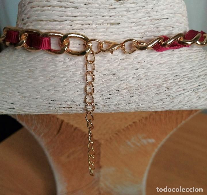Joyeria: COLLAR CON ADORNOS MORADOS Y DORADO - Foto 4