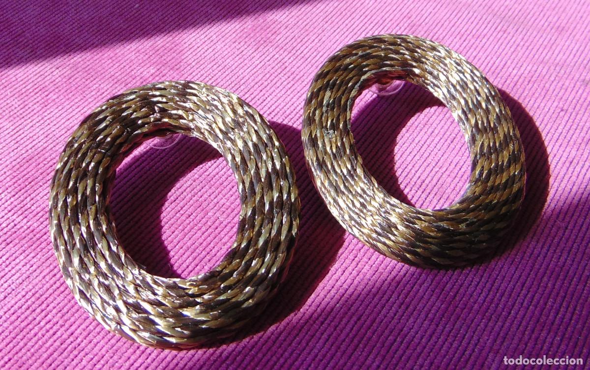 Gioielleria: PENDIENTES AROS DE BISUTERIA BOHO CHIC - SINT&Eacute;TICOS IMITACI&Oacute;N FIBRAS NATURALES - GRANDES LIGEROS