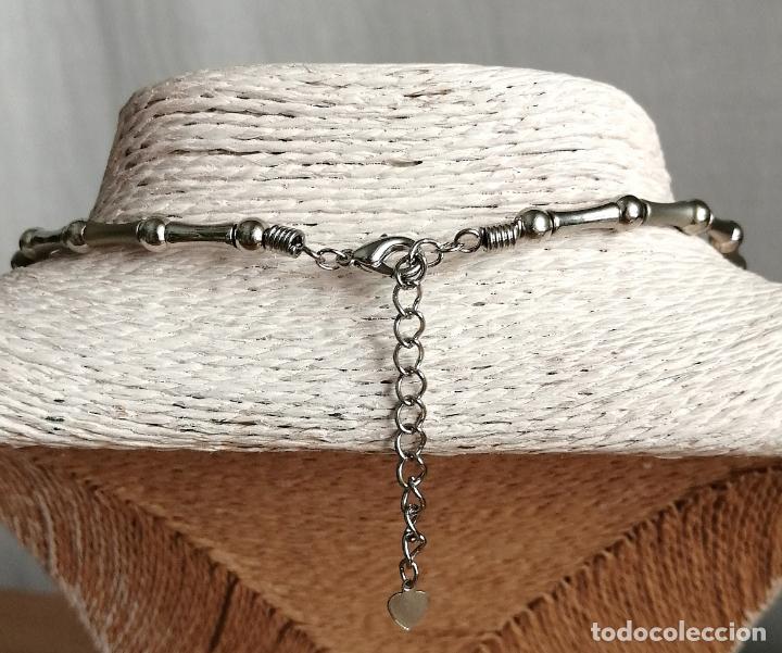 Joyeria: COLLAR CORTO PLATEADO METALICO. - Foto 3
