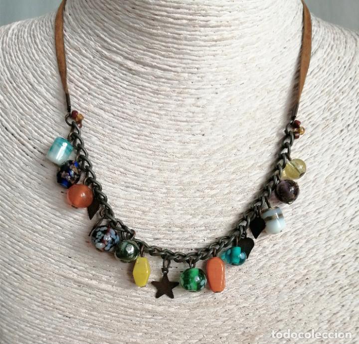 Joyeria: COLLAR CORTO CON COLGANTES DE CRISTAL. - Foto 3