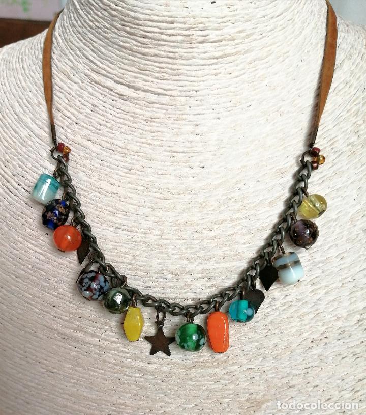 Joyeria: COLLAR CORTO CON COLGANTES DE CRISTAL. - Foto 1
