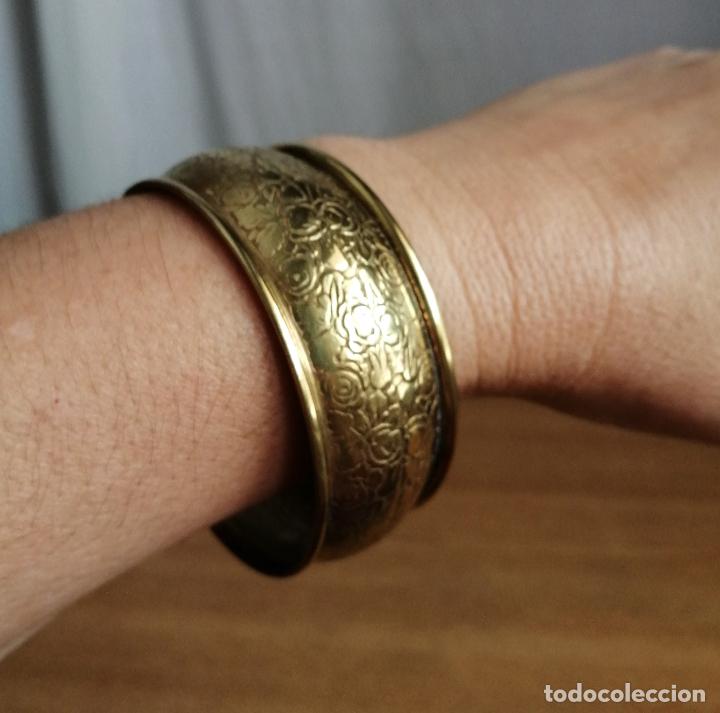 Joyeria: ANTIGUA PULSERA, BRAZALETE DE LAT&Oacute;N - Foto 6