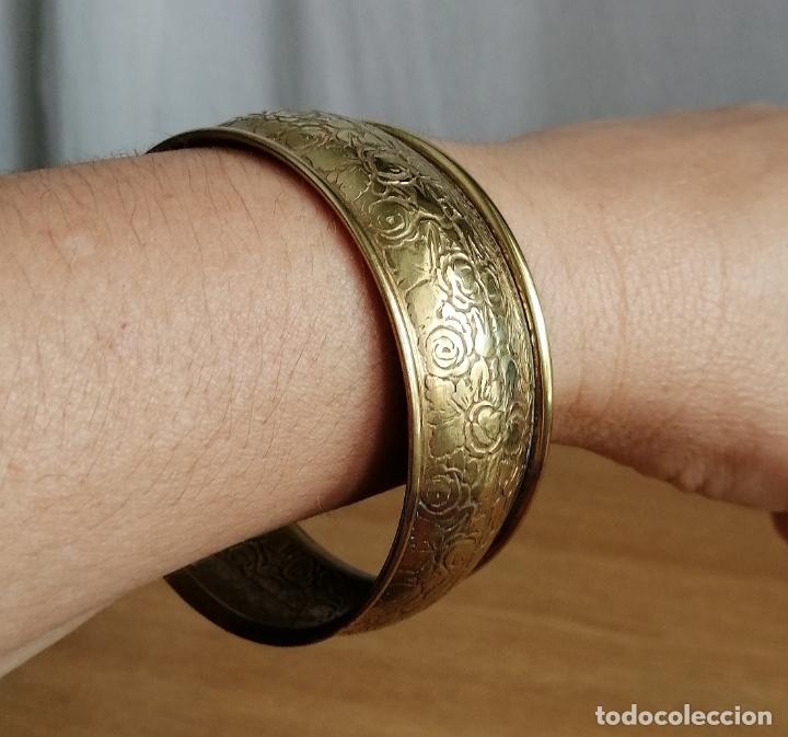 Joyeria: ANTIGUA PULSERA, BRAZALETE DE LAT&Oacute;N - Foto 7