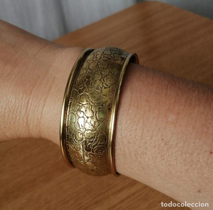 Joyeria: ANTIGUA PULSERA, BRAZALETE DE LAT&Oacute;N - Foto 8