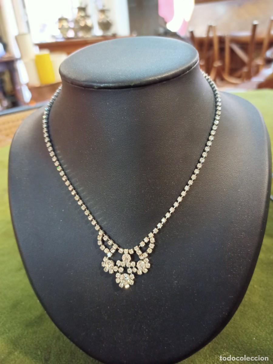 Joyeria: Gargantilla cristalitos de bisuter&iacute;a, elegante. REF-6346