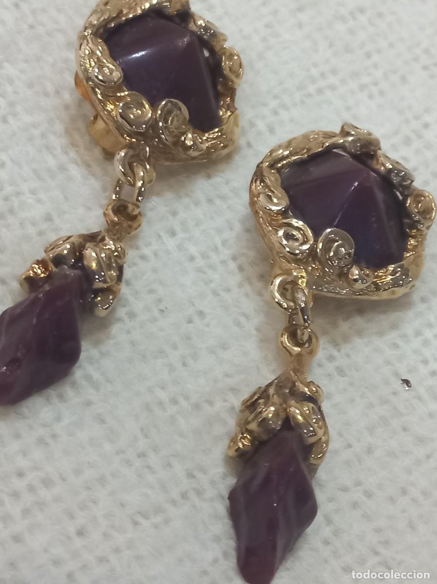 Joyeria: PENDIENTES (IRREGULAR) piedra granate - Foto 2