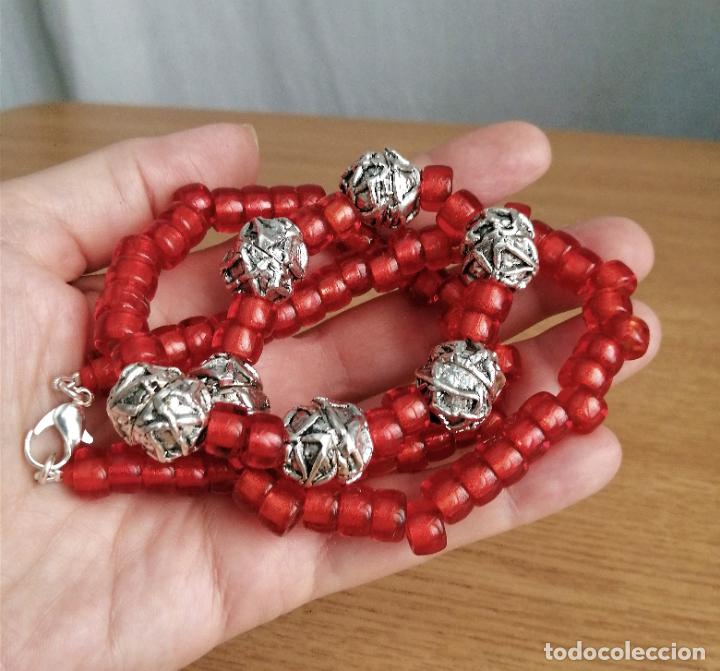 Joyeria: COLLAR DE CUENTAS DE CRISTAL NARANJAS. - Foto 4