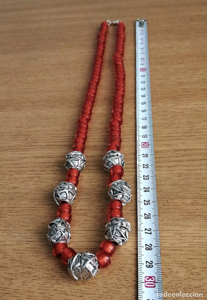 Joyeria: COLLAR DE CUENTAS DE CRISTAL NARANJAS. - Foto 5