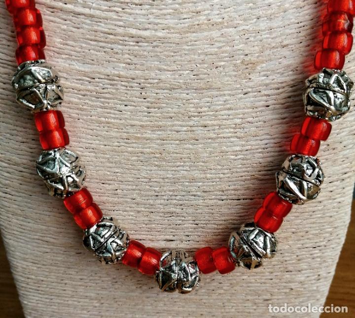 Joyeria: COLLAR DE CUENTAS DE CRISTAL NARANJAS. - Foto 9