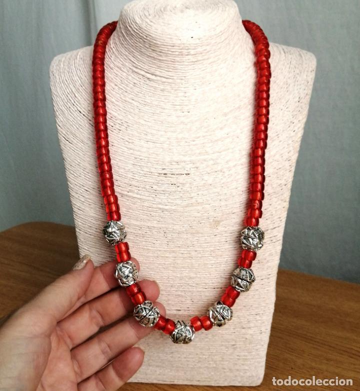 Joyeria: COLLAR DE CUENTAS DE CRISTAL NARANJAS. - Foto 1