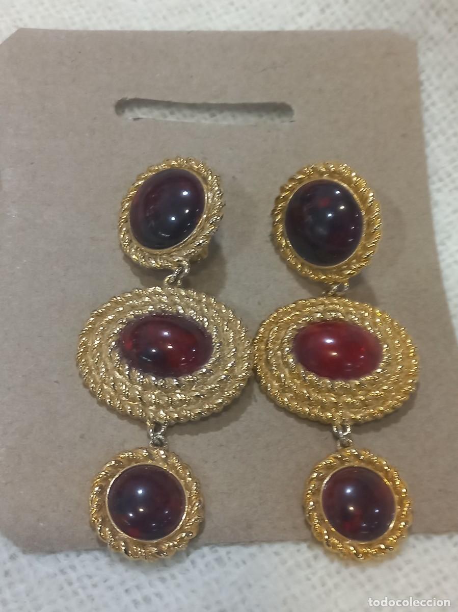Joyeria: PENDIENTES (TRES ROSETONES-CORD&Oacute;N) granate - Foto 8