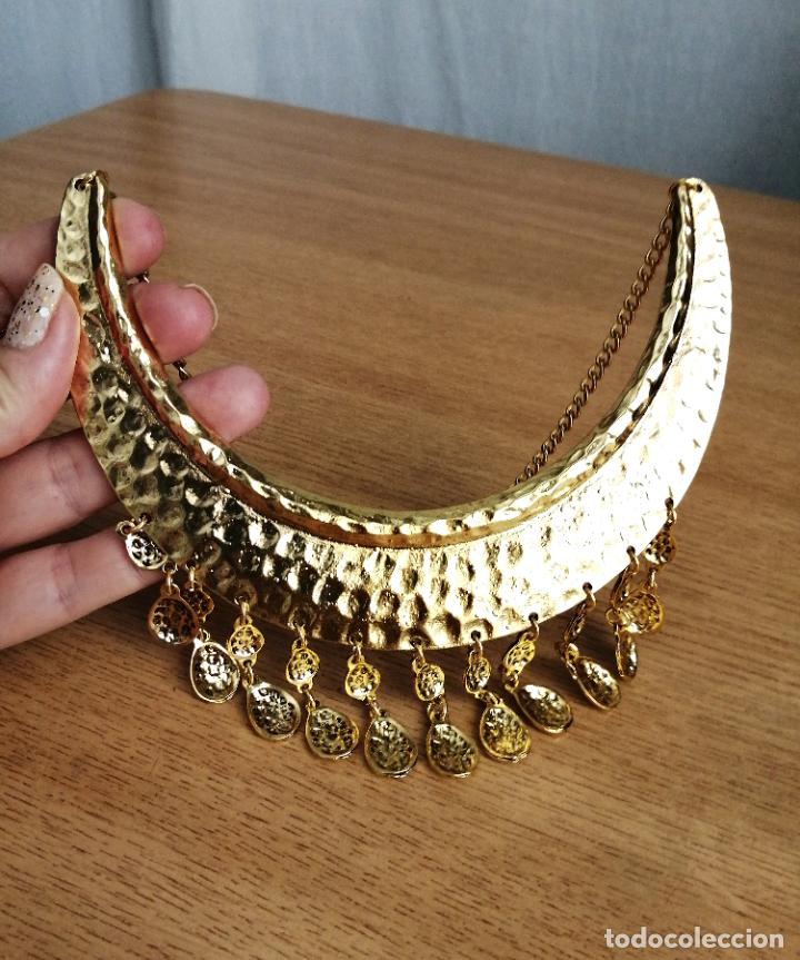 Joyeria: COLLAR CORTO DORADO ARABESCO, MORUNO. - Foto 3