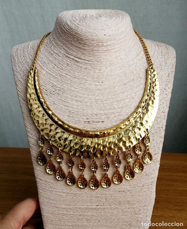Joyeria: COLLAR CORTO DORADO ARABESCO, MORUNO. - Foto 6