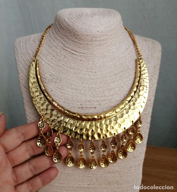 Joyeria: COLLAR CORTO DORADO ARABESCO, MORUNO. - Foto 8
