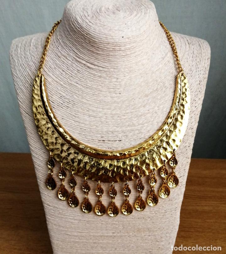 Joyeria: COLLAR CORTO DORADO ARABESCO, MORUNO. - Foto 1