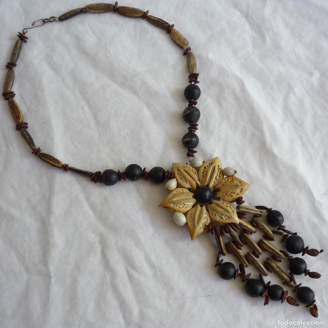 Joyeria: Collar &eacute;tnico hecho con distintos tipos de semillas - Foto 1