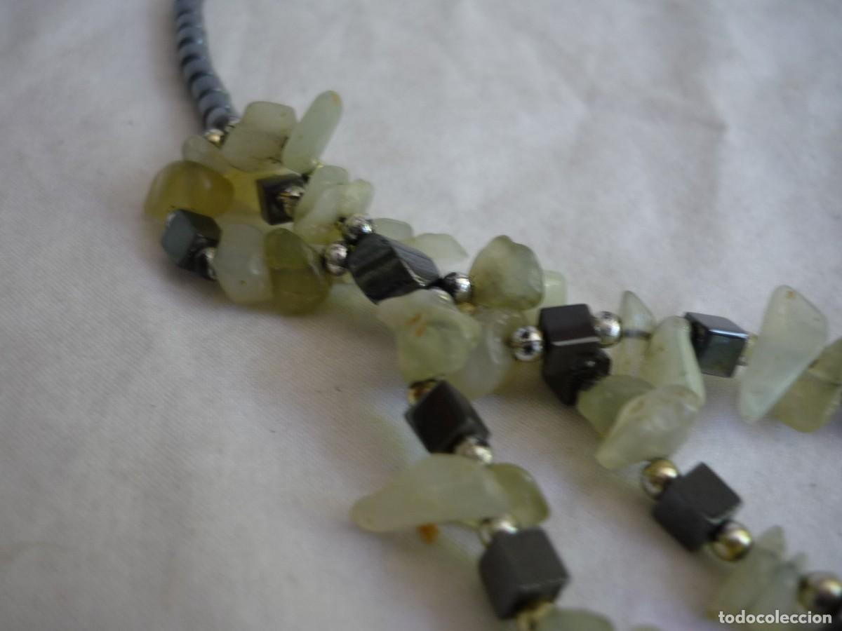 Joyeria: Collar de piedra: hematites y jade - Foto 4