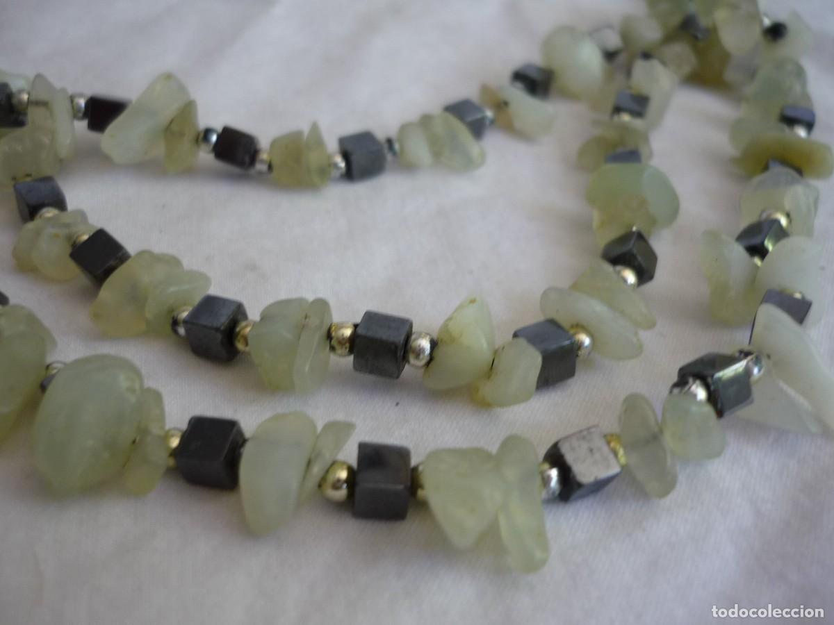 Joyeria: Collar de piedra: hematites y jade - Foto 5