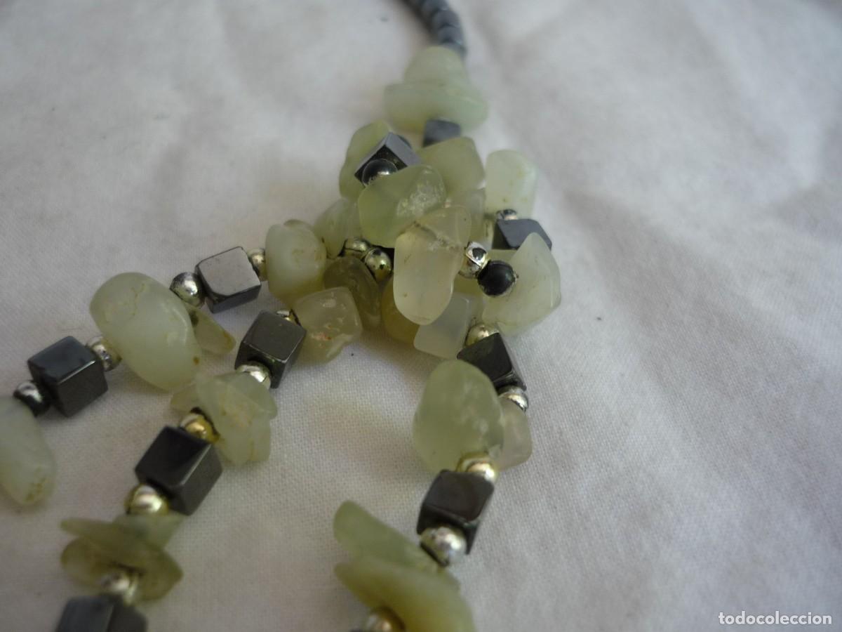 Joyeria: Collar de piedra: hematites y jade - Foto 6