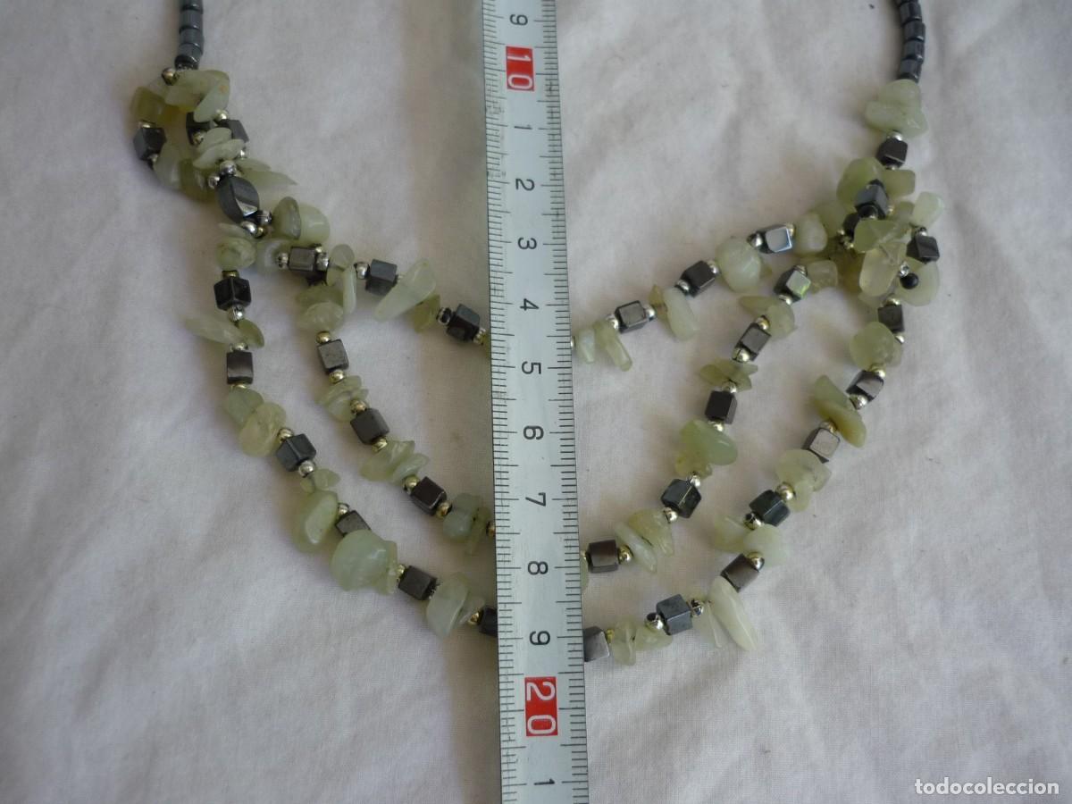 Joyeria: Collar de piedra: hematites y jade - Foto 8