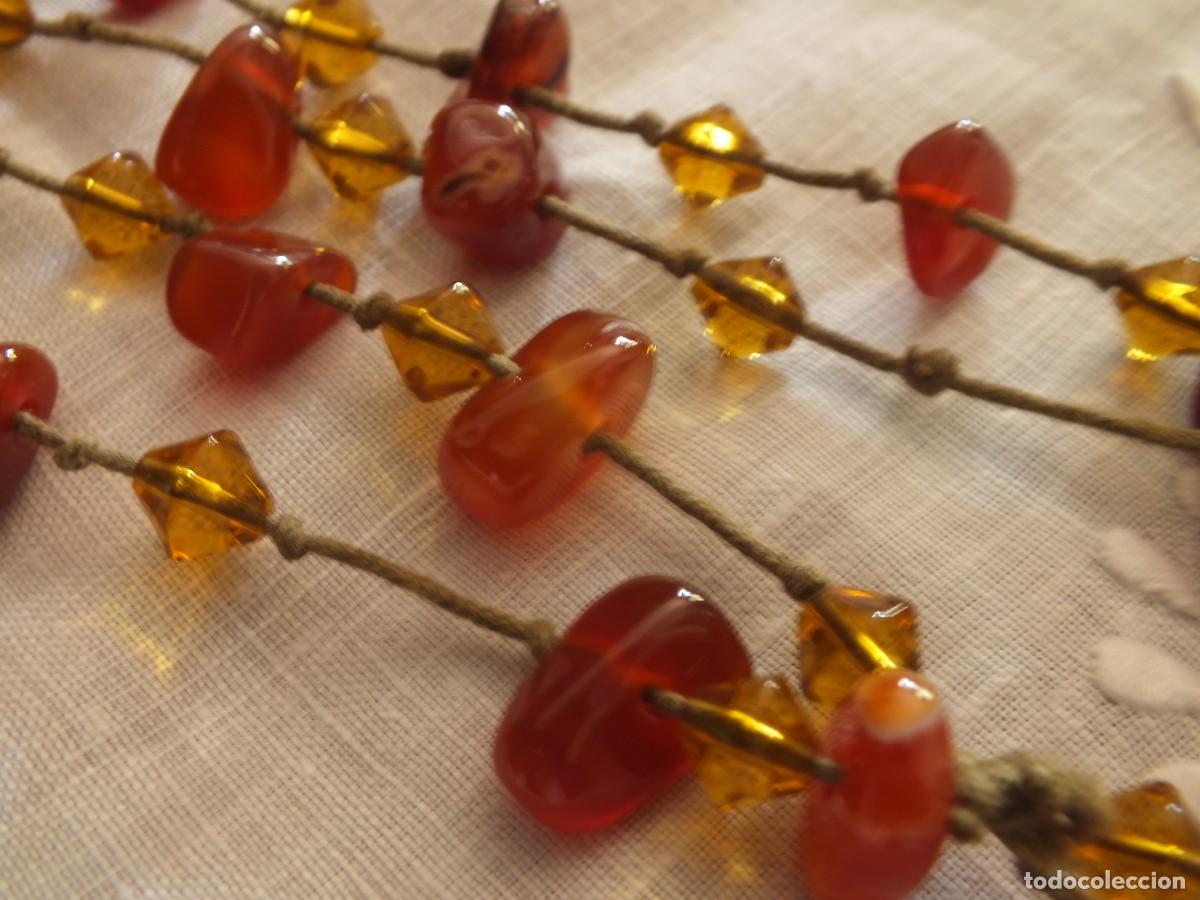 Joyeria: COLLAR LARGO CON PEDRER&Iacute;A EN COLOR AMBAR