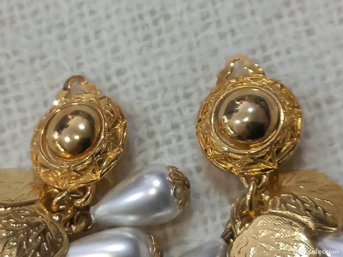 Joyeria: PENDIENTES RACIMO (Perlas ovaladas-hojas) - Foto 2