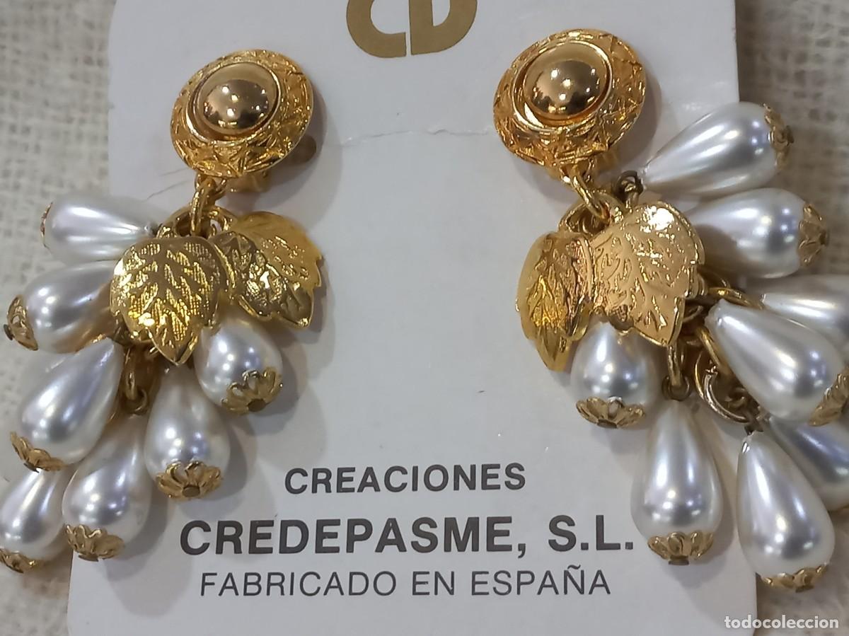Joyeria: PENDIENTES RACIMO (Perlas ovaladas-hojas) - Foto 6