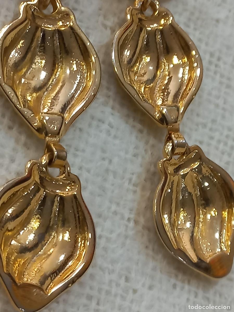 Joyeria: PENDIENTES (bombetas) bot&oacute;n con cadena - Foto 6